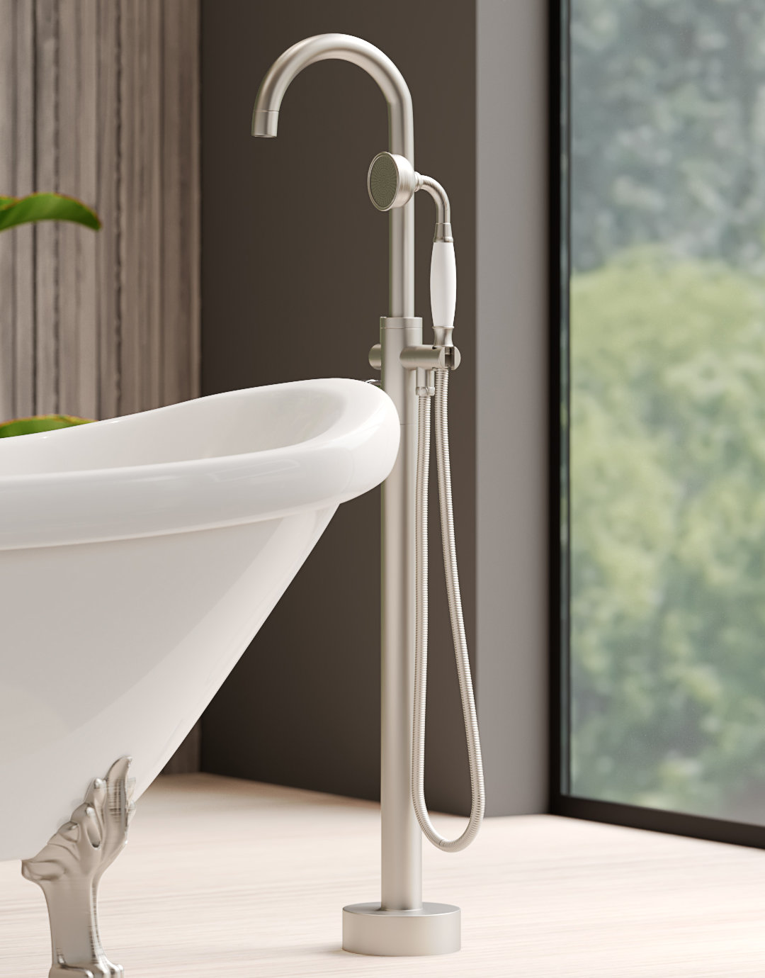 CastelloUSA Neptune Single Handle Floor Mounted & Reviews Wayfair