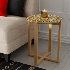 Cross Leg Base Bloomsbury Market End Side Tables You Ll Love In 2021 Wayfair
