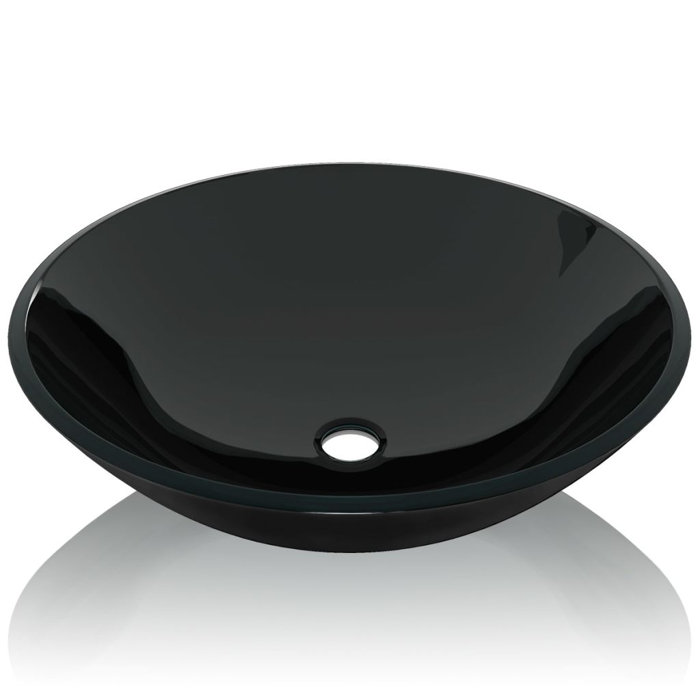 Metro Lane Vesta Glass Countertop Basin Wayfair Co Uk