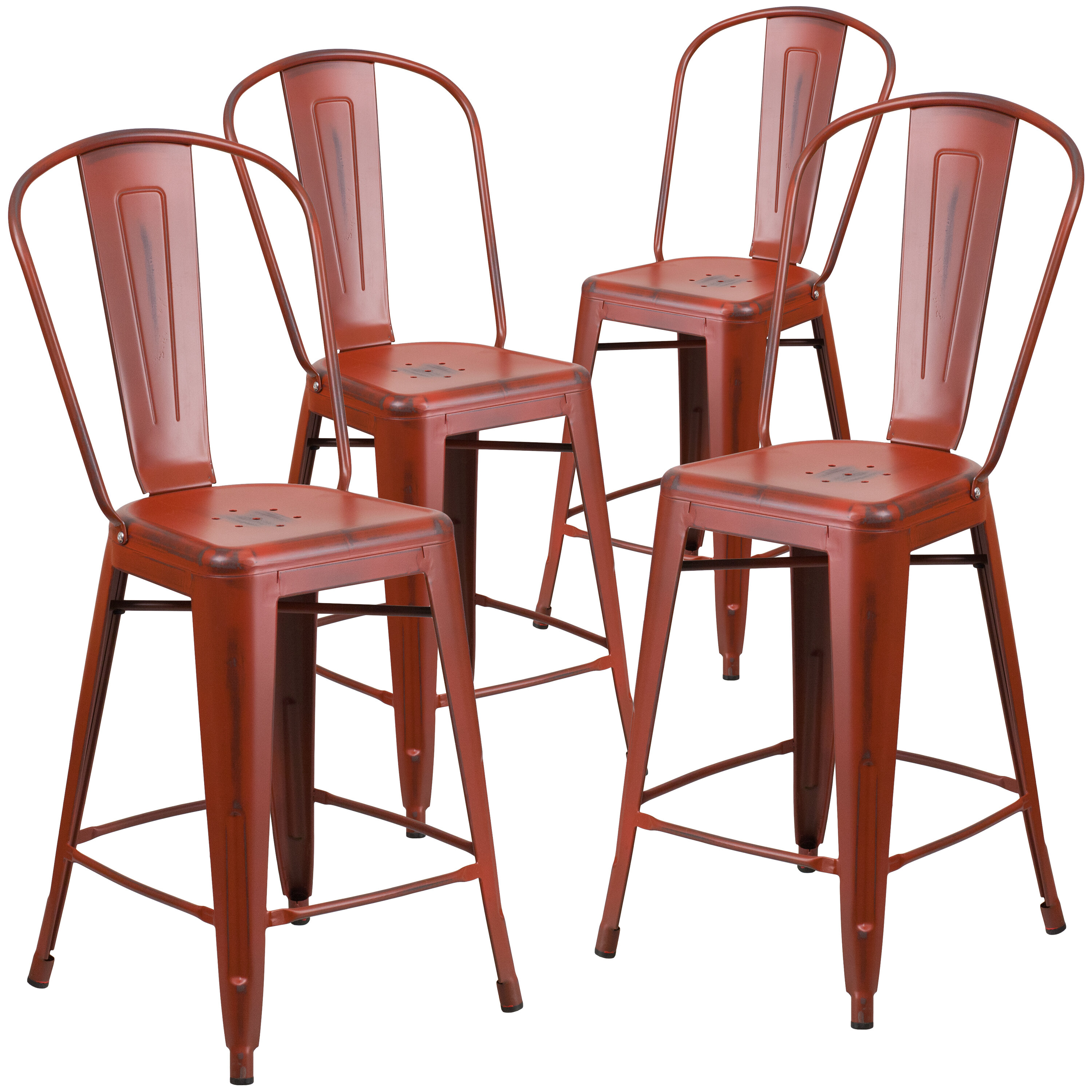 Featured image of post Red Bar Stools With Backs / Flash furniture store is the authorized dealer of flash furniture.