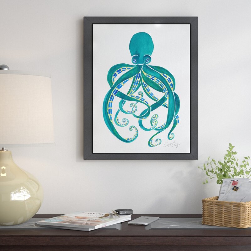 East Urban Home 'Octopus' Print | Wayfair
