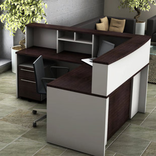 Small L Shaped Sofa Wayfair 5 Piece L Shape Desk Office Suite