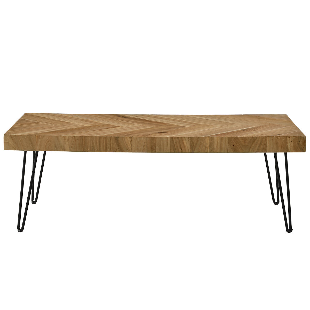 wood hairpin coffee table