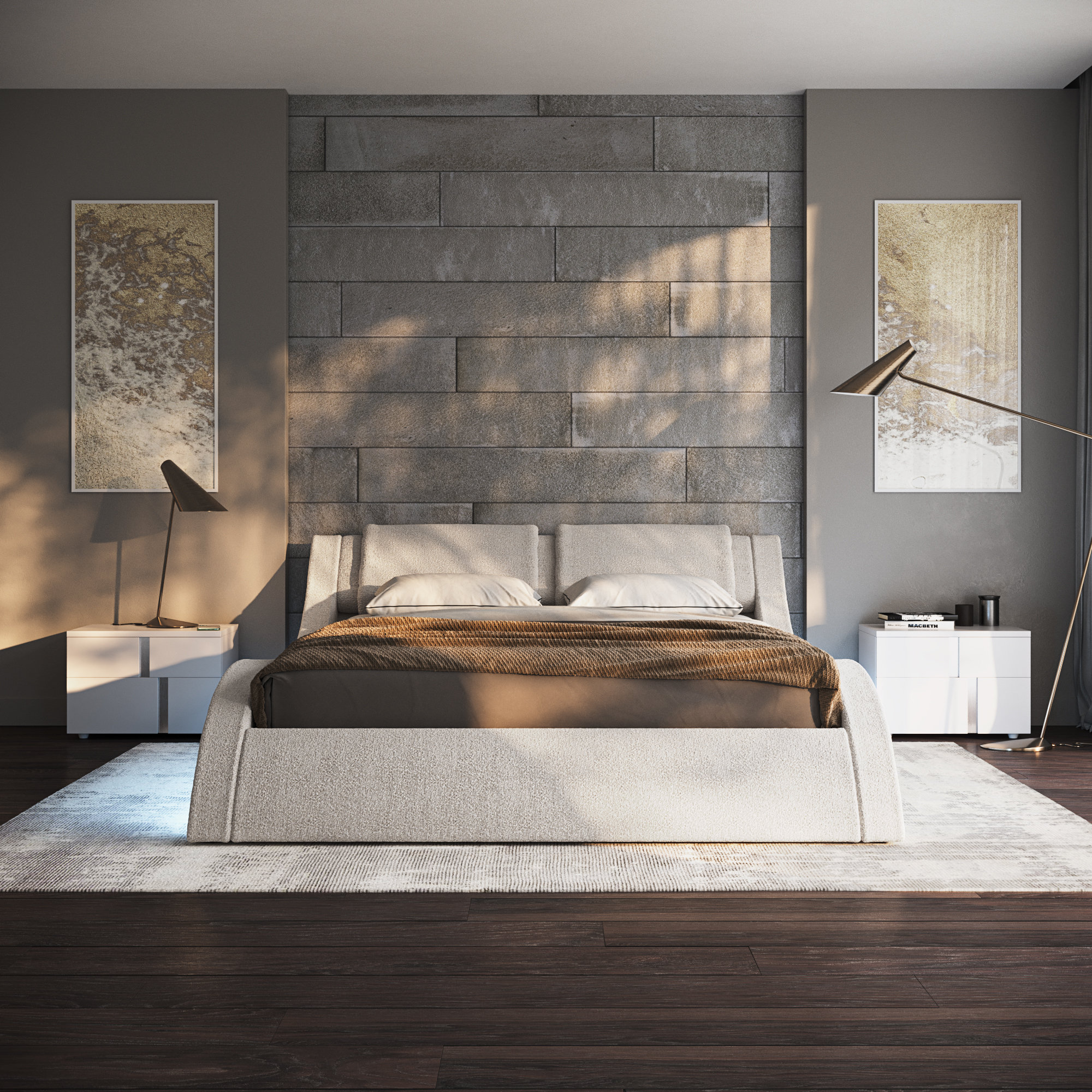 Orren Ellis Lafever Upholstered Bed & Reviews Wayfair