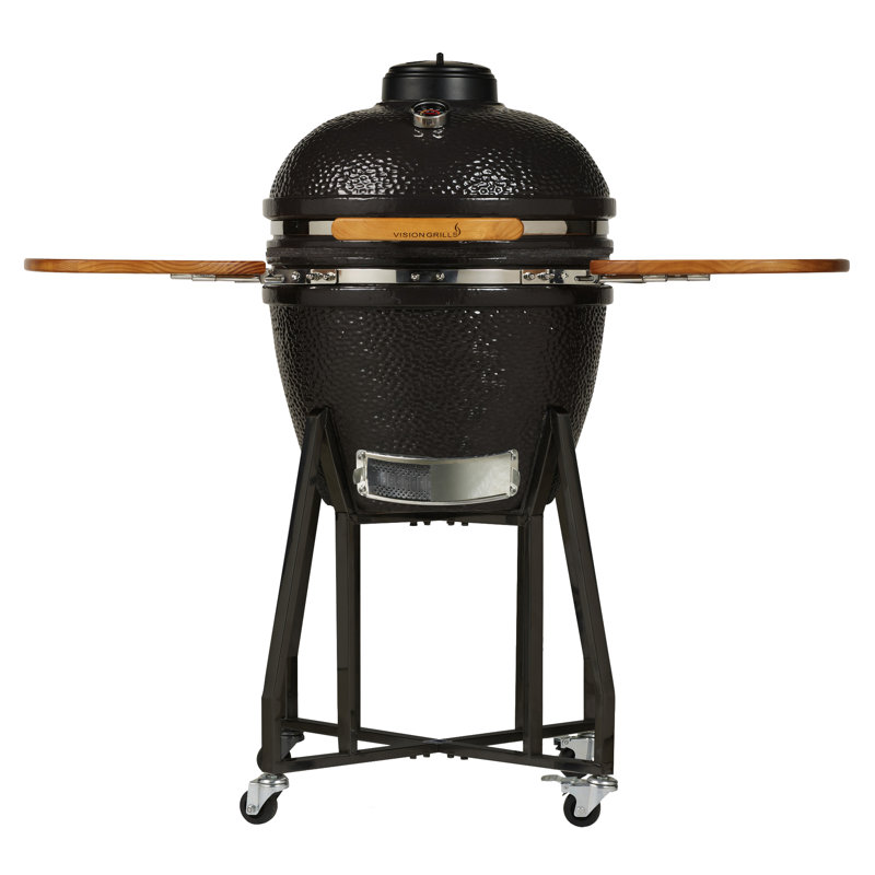 Vision Grills 22 M Series Kamado Charcoal Grill With Smoker Wayfair