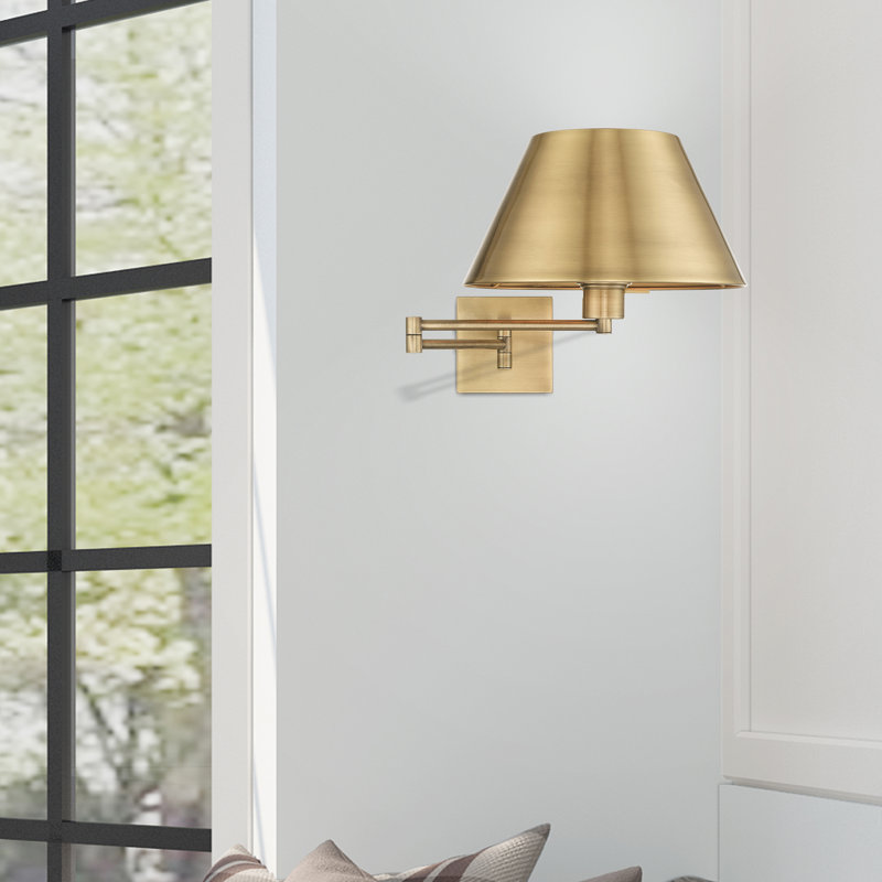 dimmable swing arm wall lamp