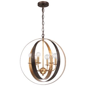 Mason 6-Light Globe Pendant