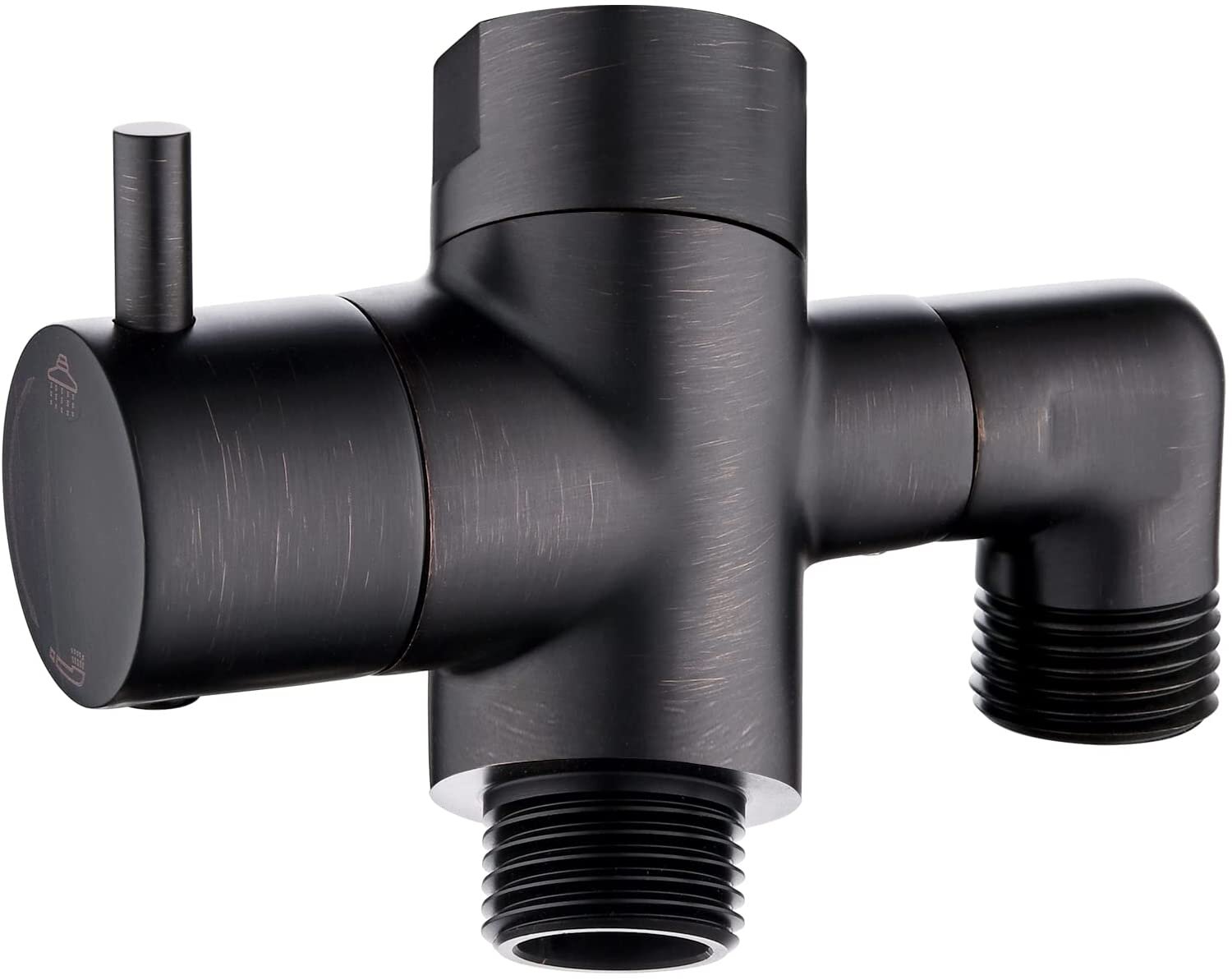3-Way Diverter with Mount in Oil Rubbed Bronze Handheld shower bronze finish 