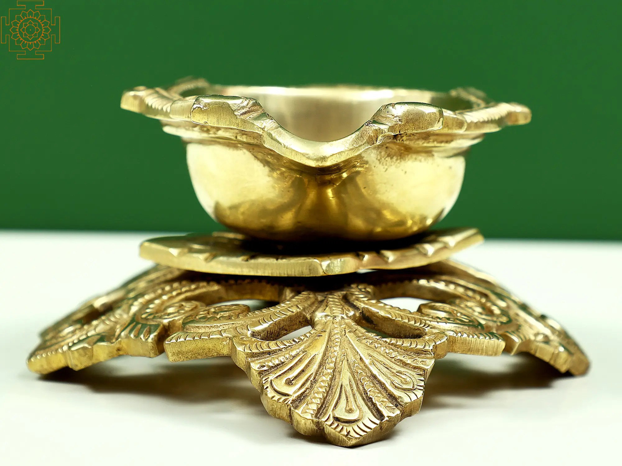 Exotic India 2" Gold Table Lamp Wayfair