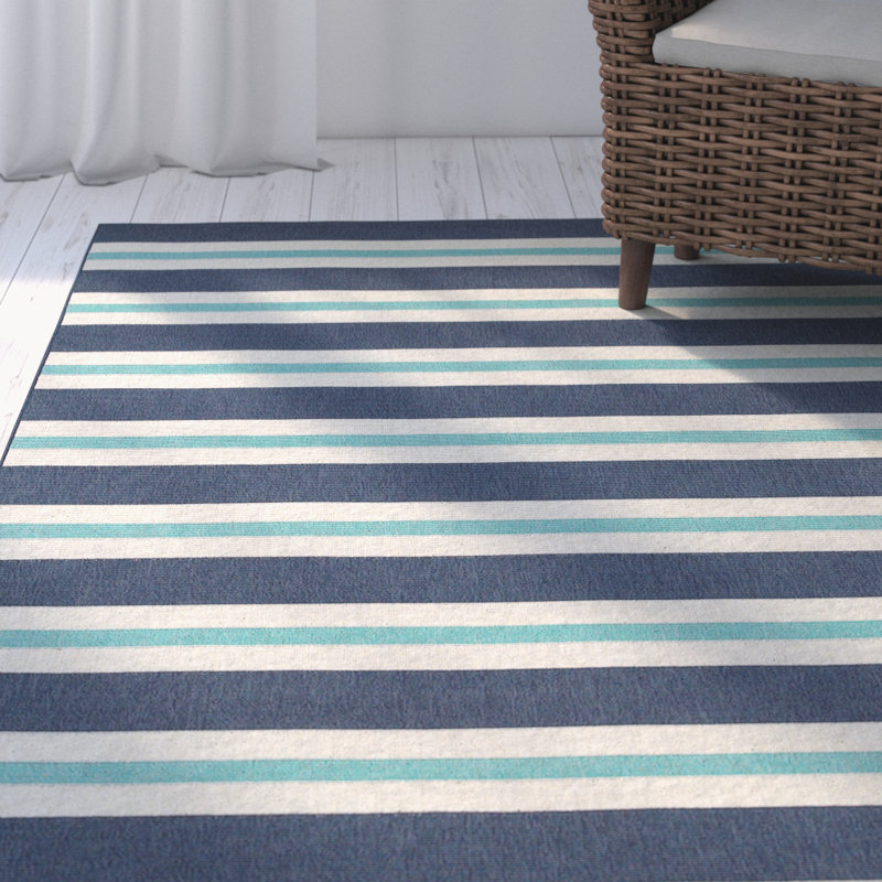 Springwater Blue/Ivory Indoor/Outdoor Area Rug & Reviews | Joss & Main Springwater Blue/Ivory Indoor/Outdoor Area Rug & Reviews | Joss & Main