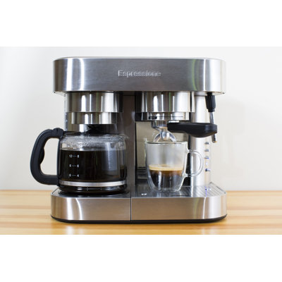 Espressione Stainless Steel Combination Coffee & Espresso Maker Espressione