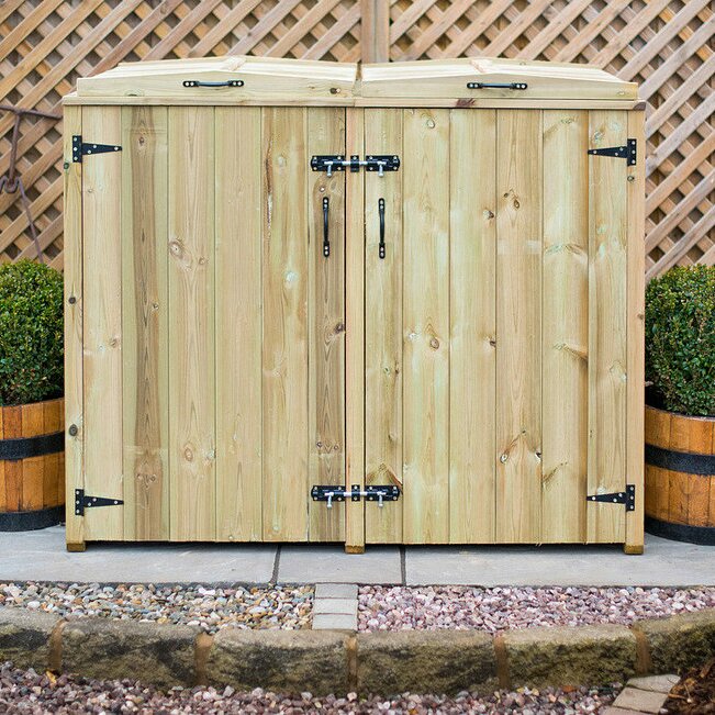 WFX Utility Wooden Double Bin Store & Reviews | Wayfair.co.uk