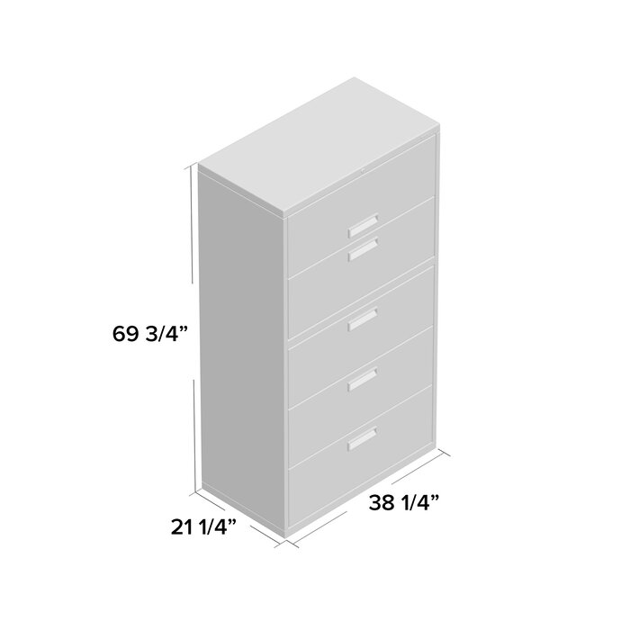 Hon 500 Series 5 Drawer Lateral Filing Cabinet Wayfair Ca