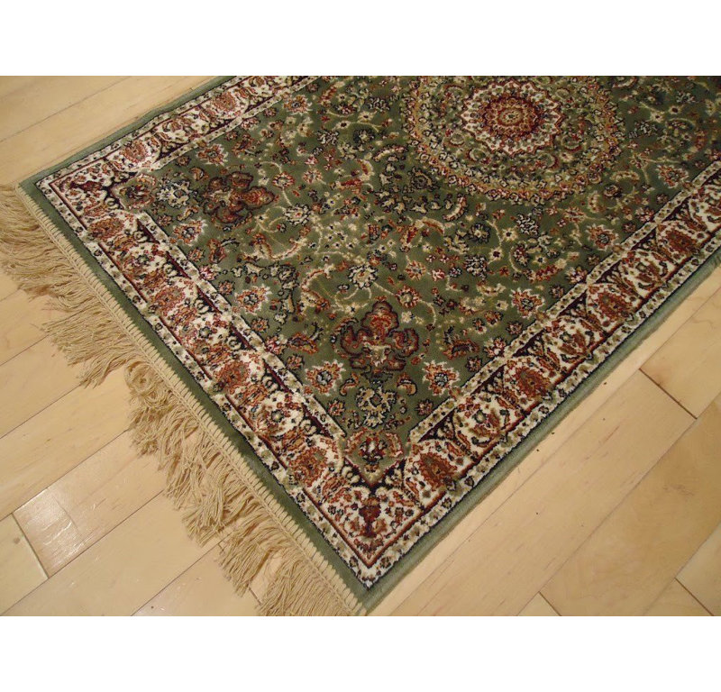Astoria Grand Shanelle Living Room Hand Knotted Silk Green Rug Reviews Wayfair
