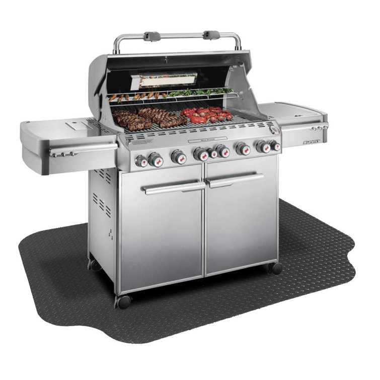 Resilia Splatter Protection Lip Outdoor Floor Grill Mat Reviews Wayfair