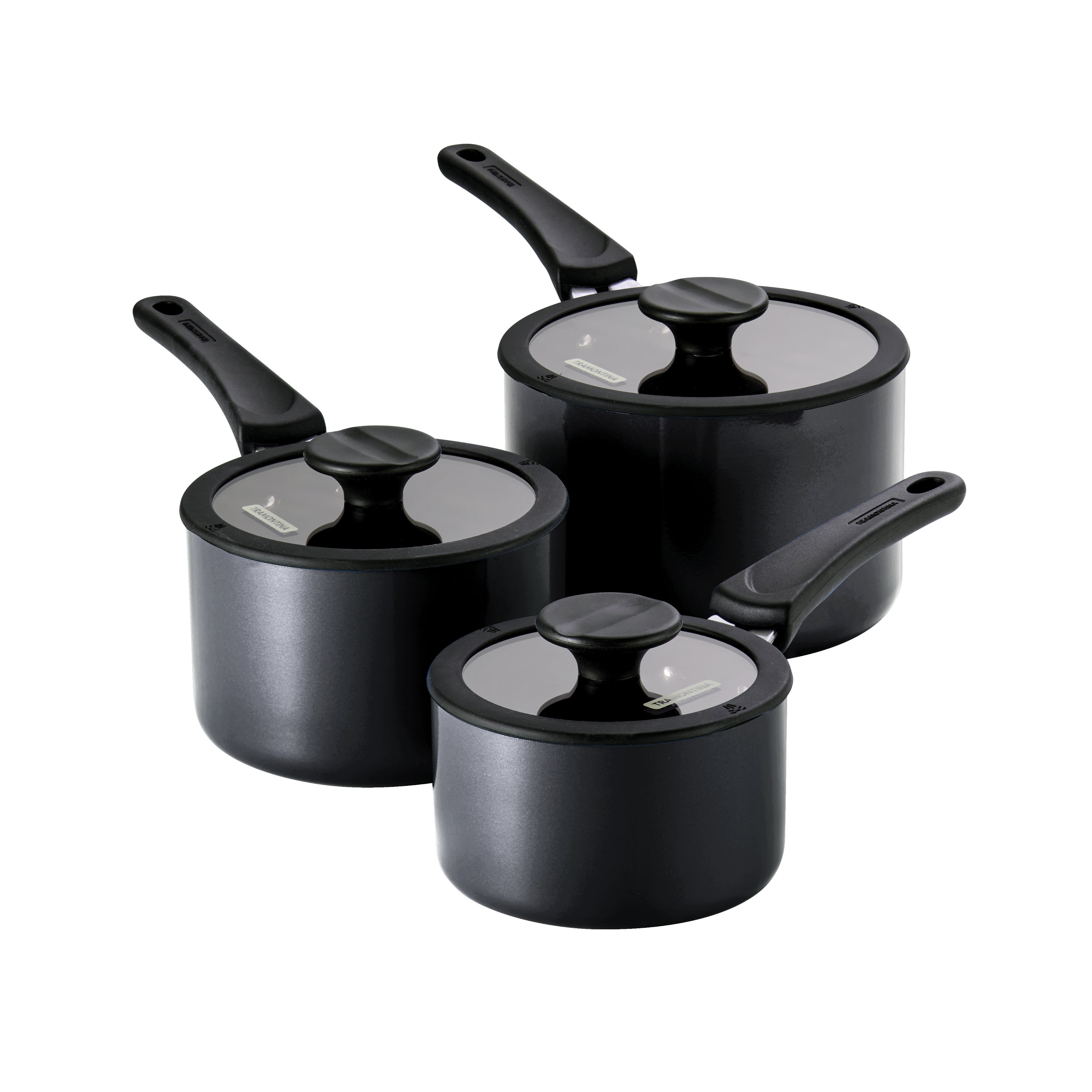 Tramontina Nesting 6 Pieces Aluminum Non Stick Sauce Pan Set & Reviews