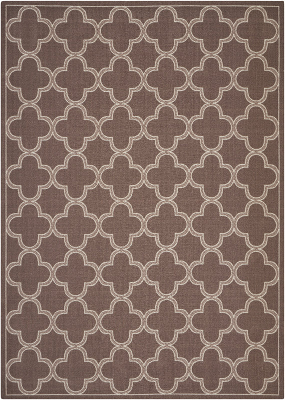 Sun And Shade Indoor Outdoor Chocolate Area Rug