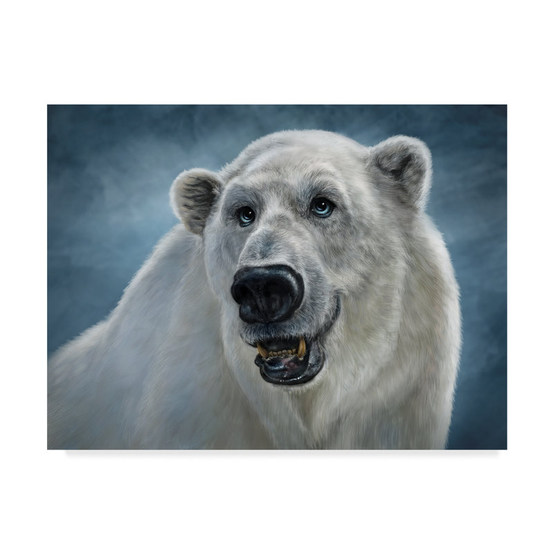 World Menagerie Polar Bear Totem Acrylic Painting Print On