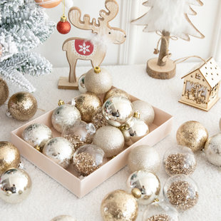 Details about   12 Pcs Exquisite 2cm PVC Christmas Tree Pendant Balls Xmas Ornament Welcome 