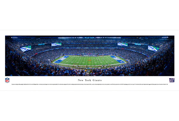 Blakewaypanoramas Nfl New York Giants 50 Yard Line By James Blakeway Photographic Print On Paper Wayfair