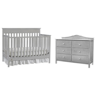 light gray nursery furniture