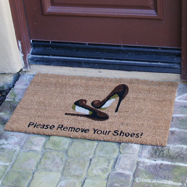 Groundhog Welcome And Please Remove Your Shoes Door Mat