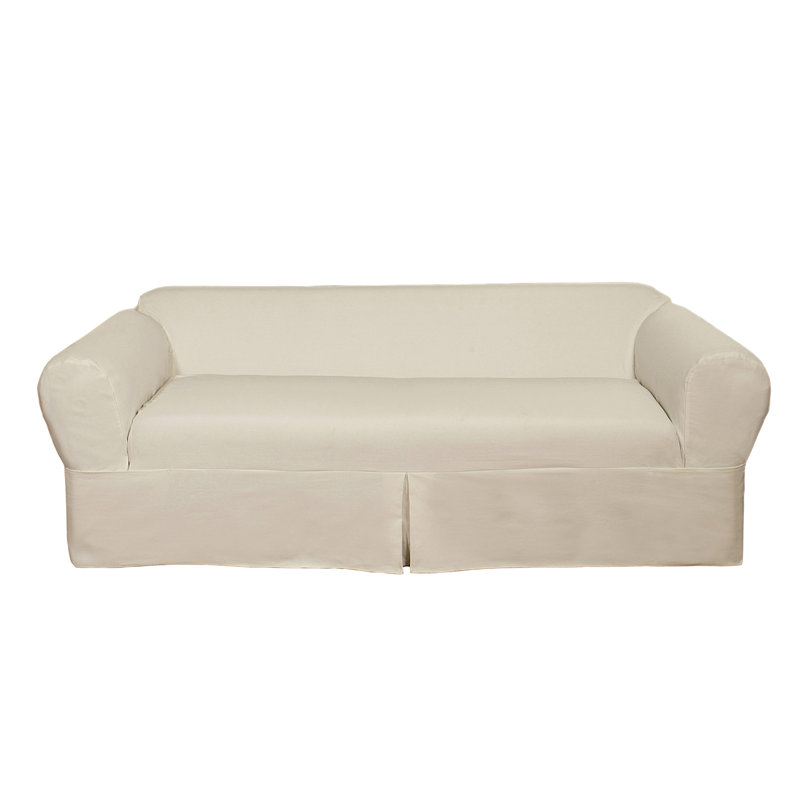 Darby Home Co Box Cushion Loveseat Slipcover Reviews Wayfair Box Cushion Loveseat Slipcover