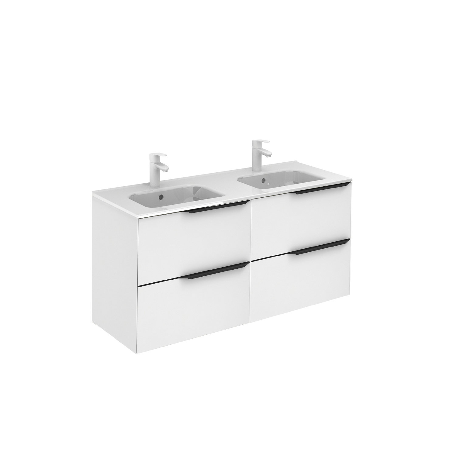 Royo USA 48" Wall Mounted Double Bathroom Vanity Set Wayfair