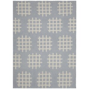Mittler Grey/White Abstract Rug