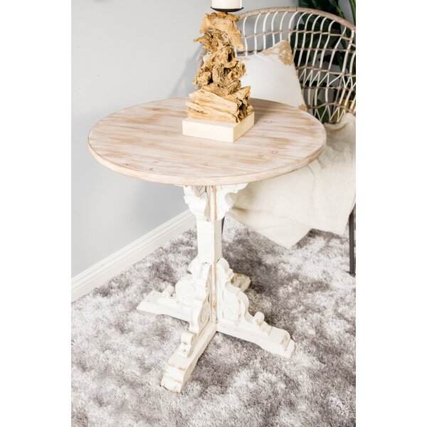 Round Wooden Accent Table Wayfair