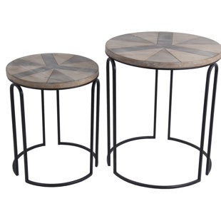 Go to store & view more images Olmstead 2 Piece Nesting Tables by Union Rustic