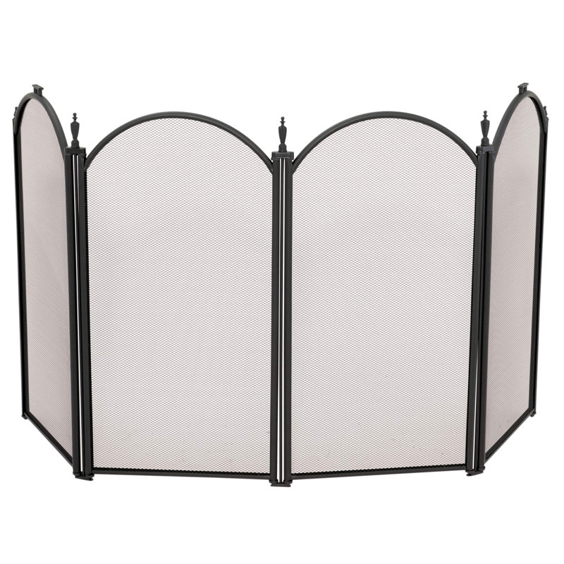 Uniflame 4 Panel Iron Steel Fireplace Screen Reviews Wayfair