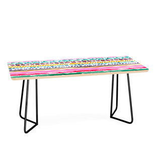 Hand Painted Garlands Coffee Table by East Urban Home Best