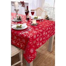 Christmas Table Runner New Luxury Red Merry Thick Cloth Party Decor Sparkly 