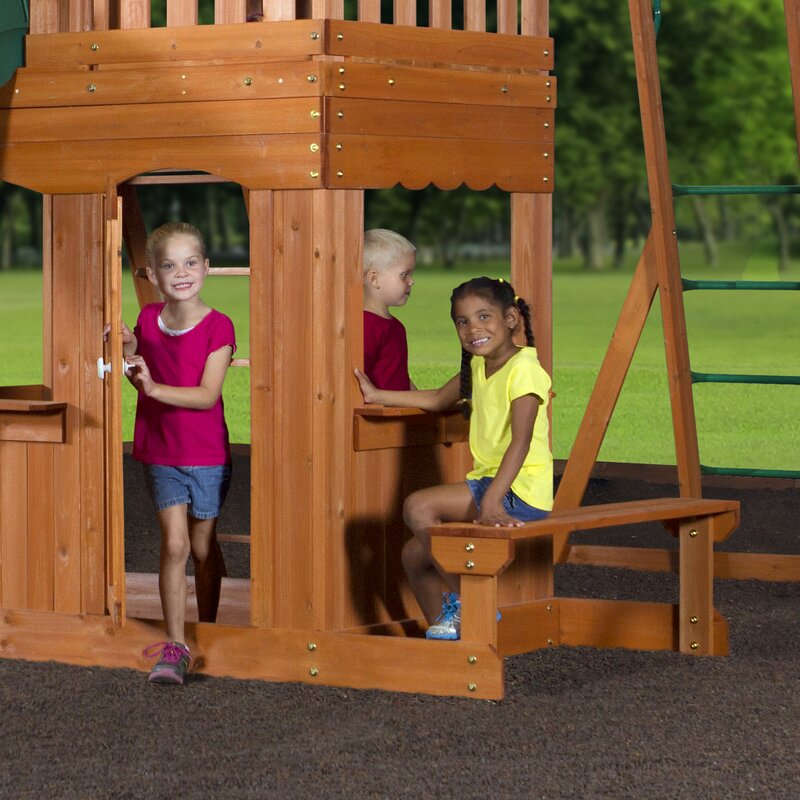 thunder ridge all cedar swing set