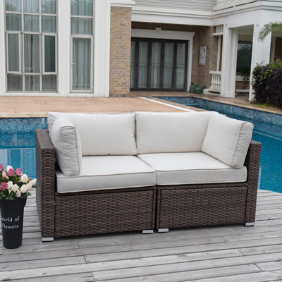 Candide 63" Wide Loveseat with Cushions
