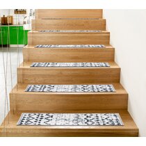Goliraya Self-adhesive Stair Mats Stair Treads Stair Carpet 15 pcs Needle Punch 65x25 cm Brown 