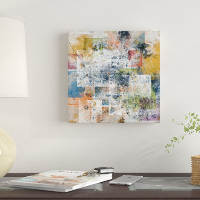 East Urban Home Abstract Boho Squares Graphic Art Print On