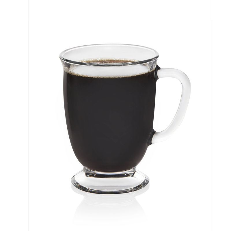 clear coffee mug set