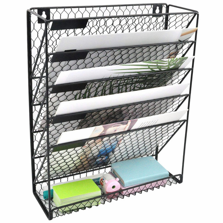 IMMORTALSUN Wall Mail Organizer with Mail Storage | Wayfair