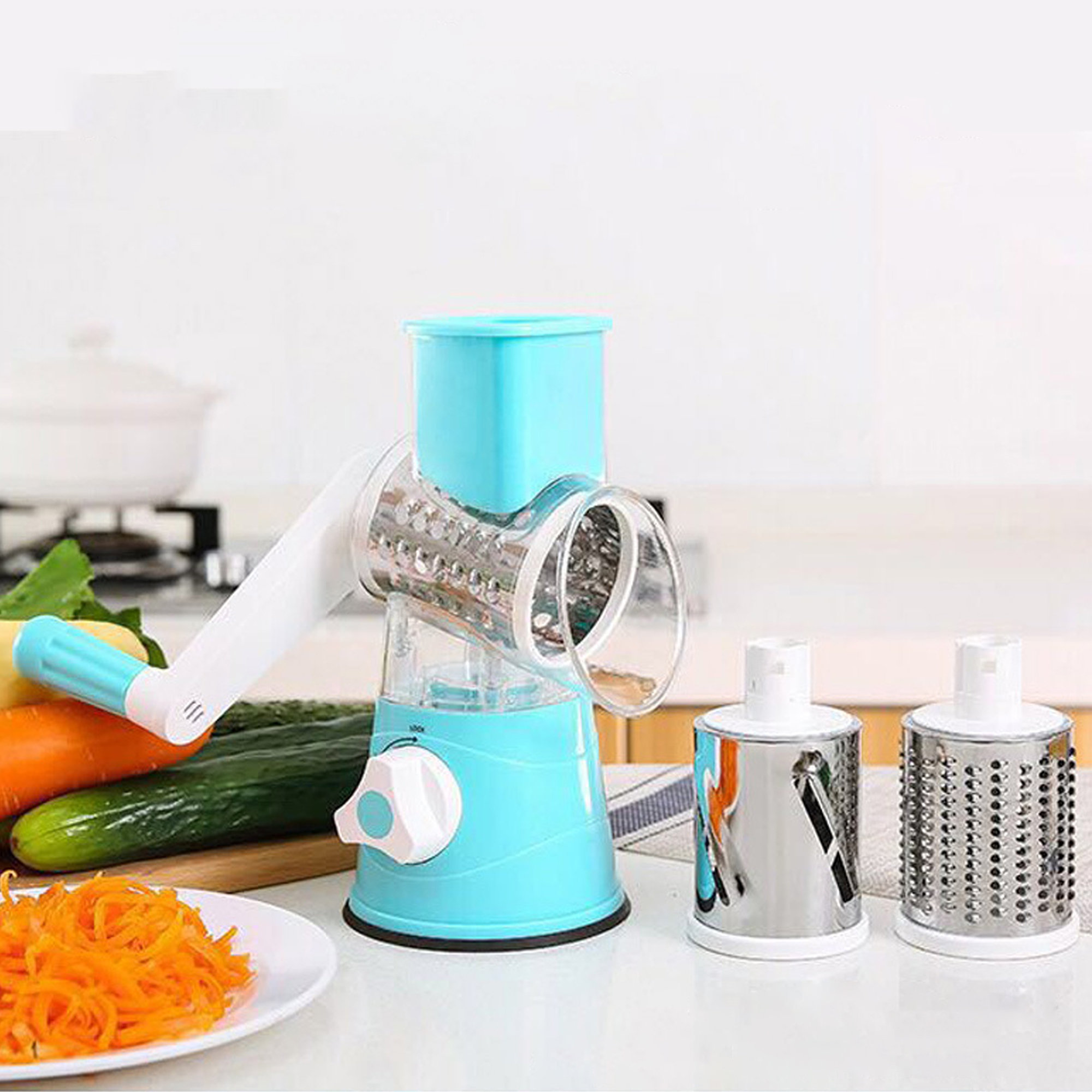Ochine Multifunctional Hand Roller Stainless Steel Rotary Grater