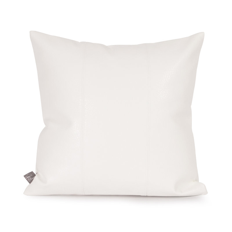 Wynkoop Faux Leather Throw Pillow Reviews Allmodern