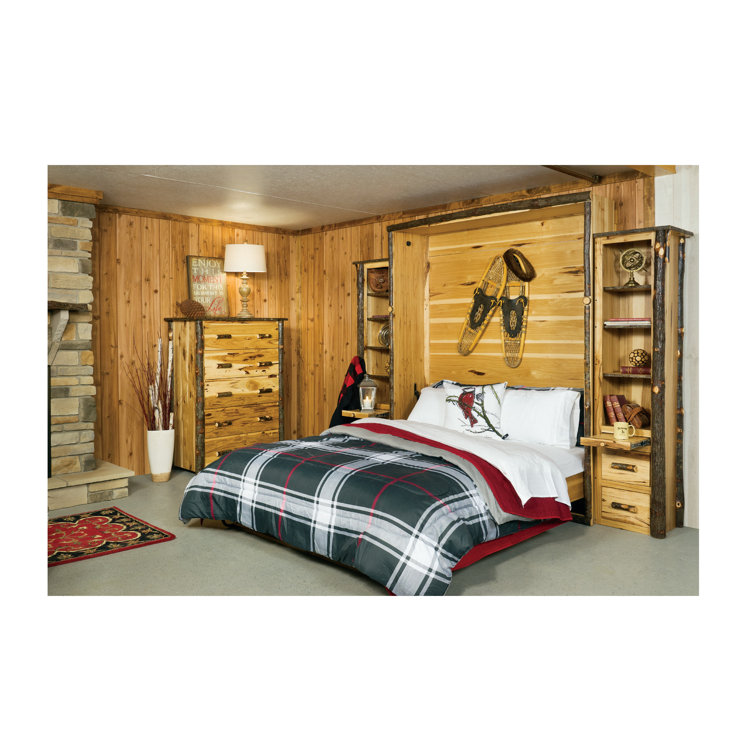 Chelsea Home Houston Queen Solid Wood Murphy Bed Wayfair