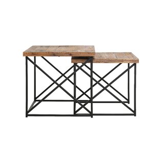 Colleton Solid Wood Sled Nesting Tables by Sand & Stable™