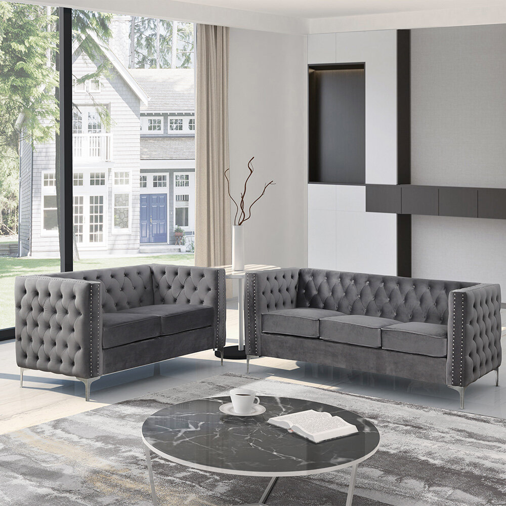 Grey Living Room Sets Couches FREE Shipping Over 35 Wayfair