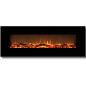 Byrns Wall Mount Steel Electric Fireplace by Brayden Studio