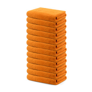Burnt Orange Bath Towels Wayfair Marvale Solid Bath Towel Set Of 12