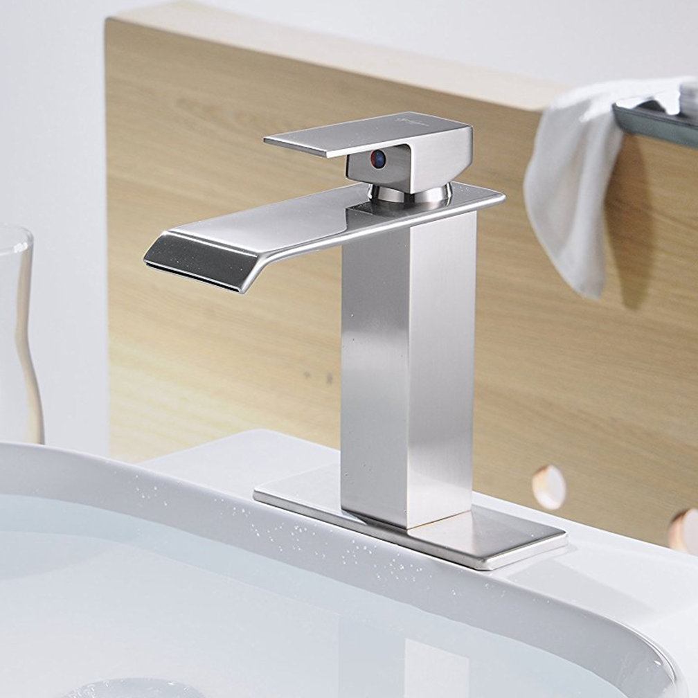 Vibrantbath Waterfall Modern Vessel Sink Bathroom Faucet With