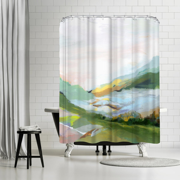 East Urban Home Pi Creative Art Highland Ii Single Shower Curtain Wayfair