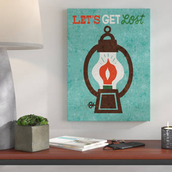 Wrought Studio Happy Camper Lantern Acrylic Painting Print On